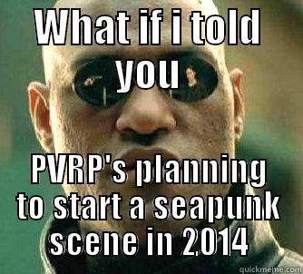 WHAT IF I TOLD YOU PVRP'S PLANNING TO START A SEAPUNK SCENE IN 2014 Matrix Morpheus