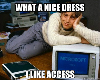 what a nice dress I like access  Dreamy Bill Gates in Bed