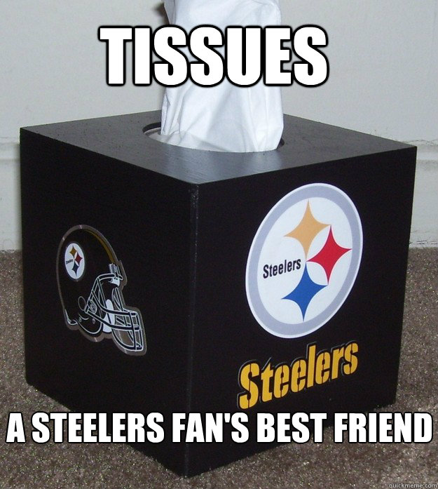 tissues a steelers fan's best friend  - tissues a steelers fan's best friend   Steelers Tissues