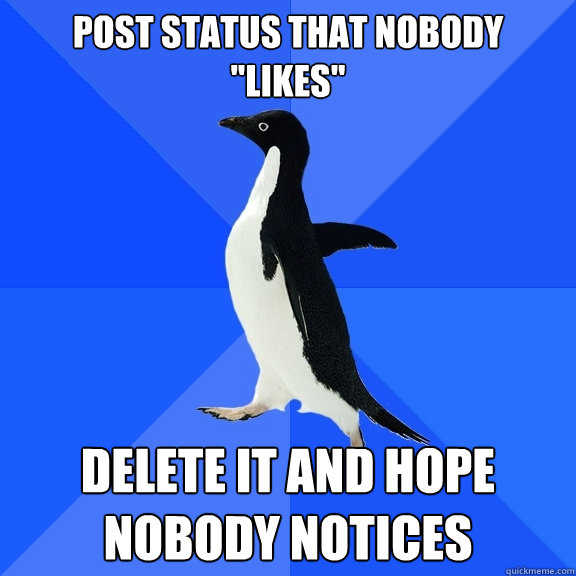 post status that nobody 