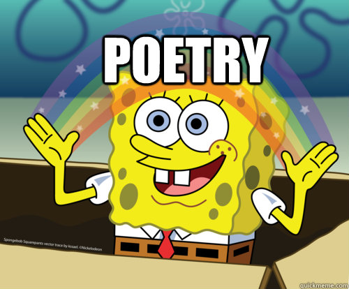 poetry   Spongebob rainbow