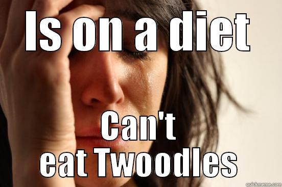 IS ON A DIET CAN'T EAT TWOODLES First World Problems
