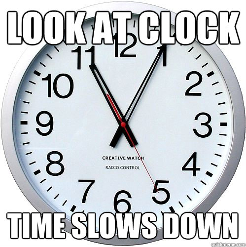 Look at Clock Time slows down  