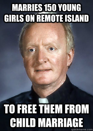 Marries 150 young girls on remote island To free them from child marriage  Misunderstood Catholic Priest