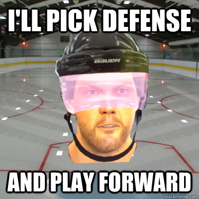 I'll Pick Defense And play forward  Scumbag EASHL Playah