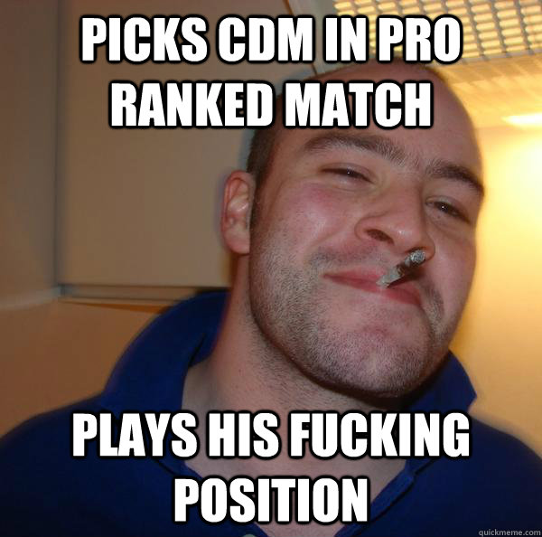 Picks CDM in Pro Ranked match plays his fucking position - Picks CDM in Pro Ranked match plays his fucking position  Misc