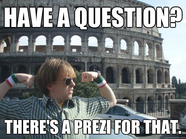 Have a question? There's a prezi for that.  