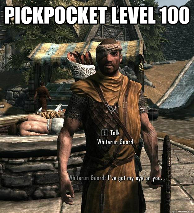 Pickpocket Level 100 Memes Quickmeme