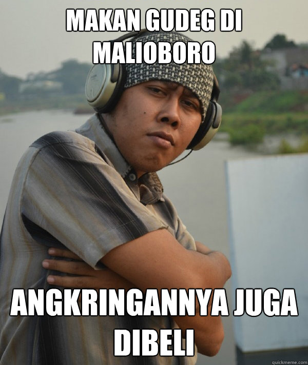 makan gudeg di malioboro angkringannya juga dibeli  Amin Rich Man