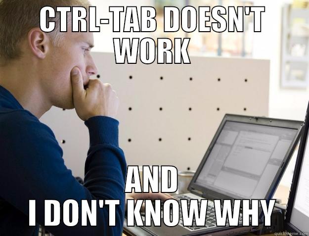 Atom 1.0 - CTRL-TAB DOESN'T WORK AND I DON'T KNOW WHY Programmer