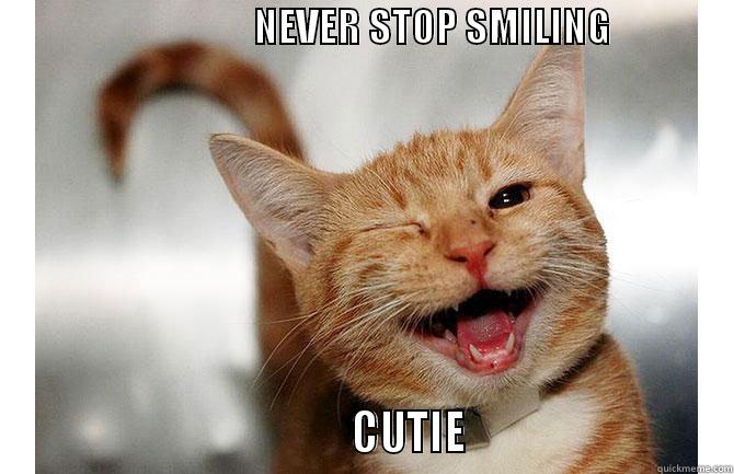                                  NEVER STOP SMILING                                                                      CUTIE                            Misc
