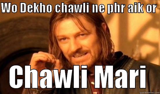 WO DEKHO CHAWLI NE PHR AIK OR  CHAWLI MARI Boromir