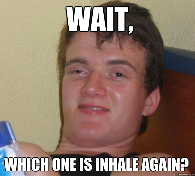 Wait, which one is inhale again?  10guy
