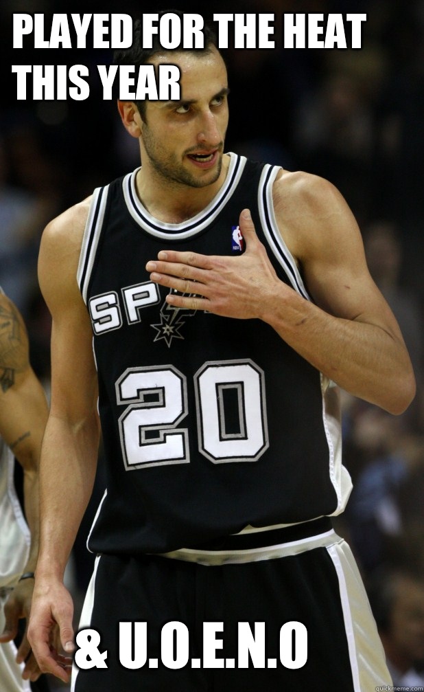 Played for the heat this year & U.O.E.N.O  