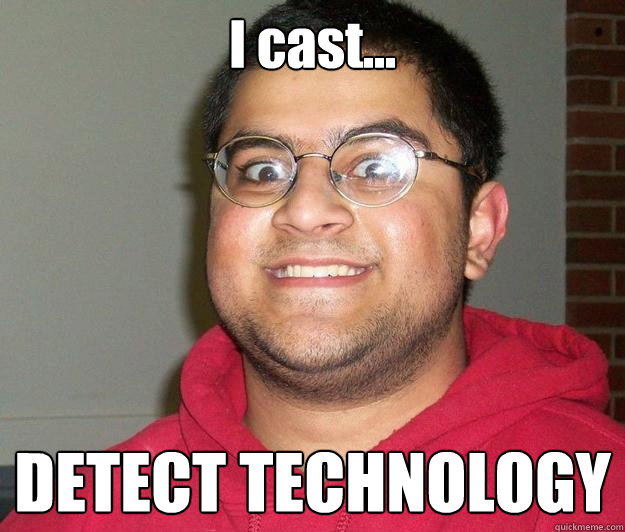 I cast... DETECT TECHNOLOGY  Nerdy indian boy
