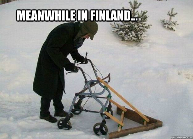 Meanwhile in Finland...  