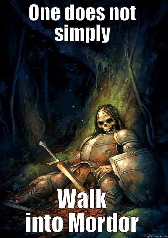 ONE DOES NOT SIMPLY WALK INTO MORDOR Misc