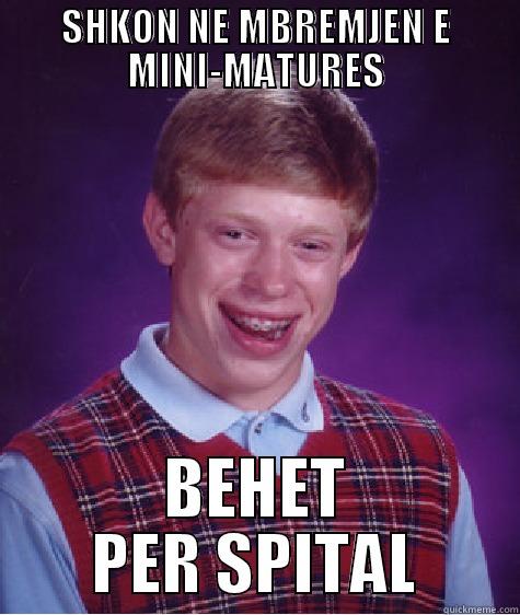 SHKON NE MBREMJEN E MINI-MATURES BEHET PER SPITAL Bad Luck Brian