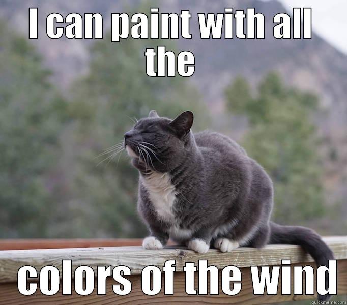 I CAN PAINT WITH ALL THE    COLORS OF THE WIND Misc