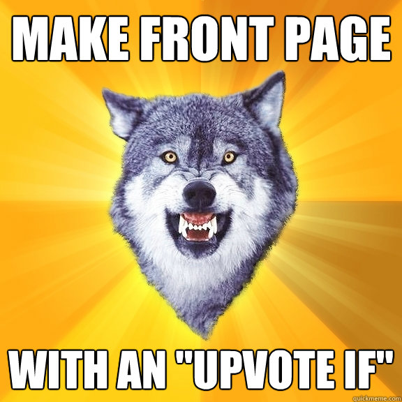 Make Front page with an 