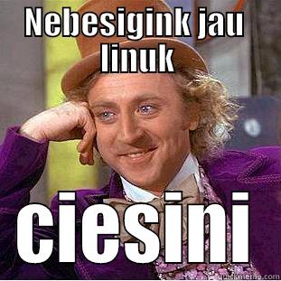 NEBESIGINK JAU  LINUK CIESINI Condescending Wonka