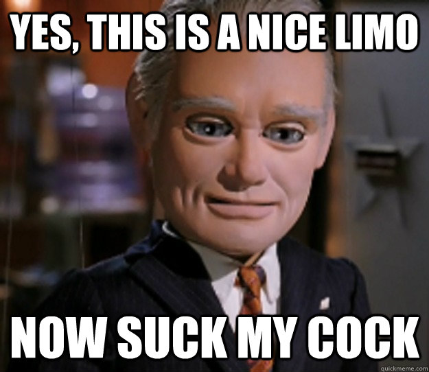 Yes, this is a nice limo now suck my cock - Yes, this is a nice limo now suck my cock  Spotswood  Says