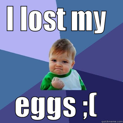 I LOST MY  EGGS ;(  Success Kid