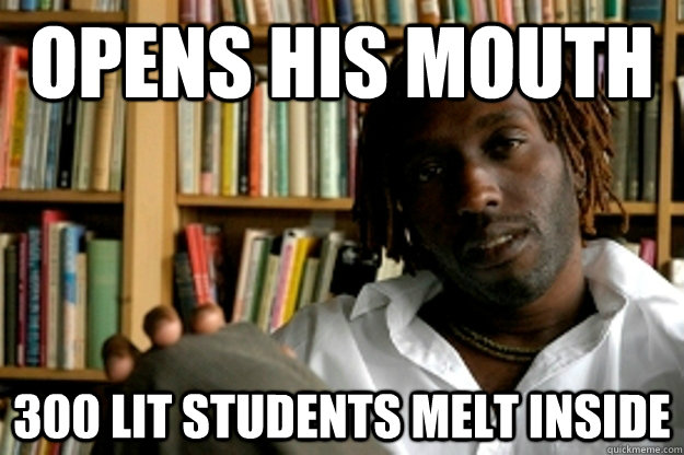 Opens his mouth 300 lit students melt inside - Opens his mouth 300 lit students melt inside  Kei Miller