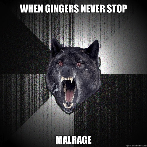 WHEN GINGERS NEVER STOP MALRAGE  Insanity Wolf
