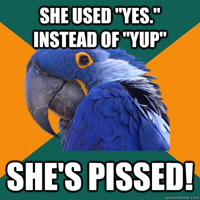 she used 