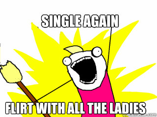 Single again flirt with all the ladies  All The Things