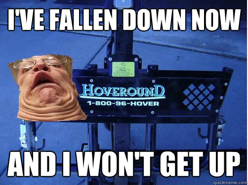 I've fallen down now  and I won't get up   Devin townsend product placement