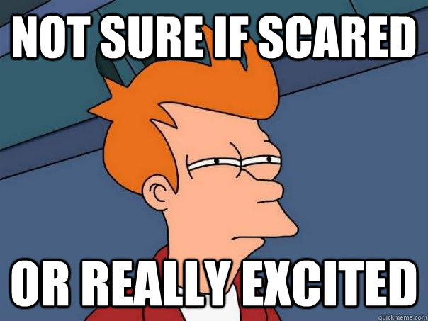 NOT SURE IF SCARED OR REALLY EXCITED  Futurama Fry
