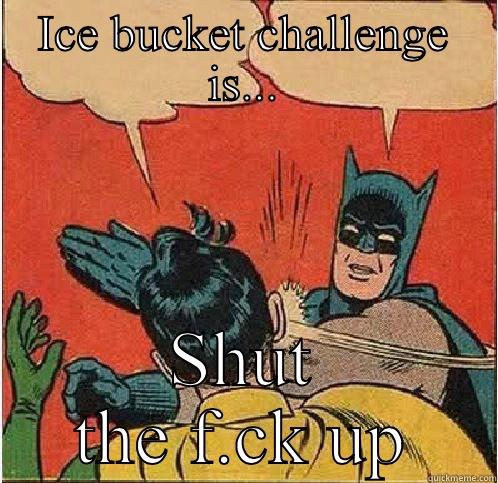 ICE BUCKET CHALLENGE IS... SHUT THE F.CK UP Batman Slapping Robin