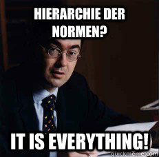 hierarchie der normen? it is everything!  - hierarchie der normen? it is everything!   Prof Tilleman