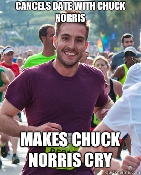 Cancels date with Chuck Norris Makes Chuck Norris Cry   Ridiculously photogenic guy
