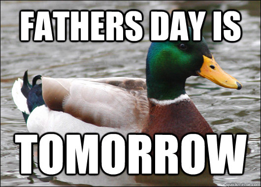 Fathers day is tomorrow  Actual Advice Mallard