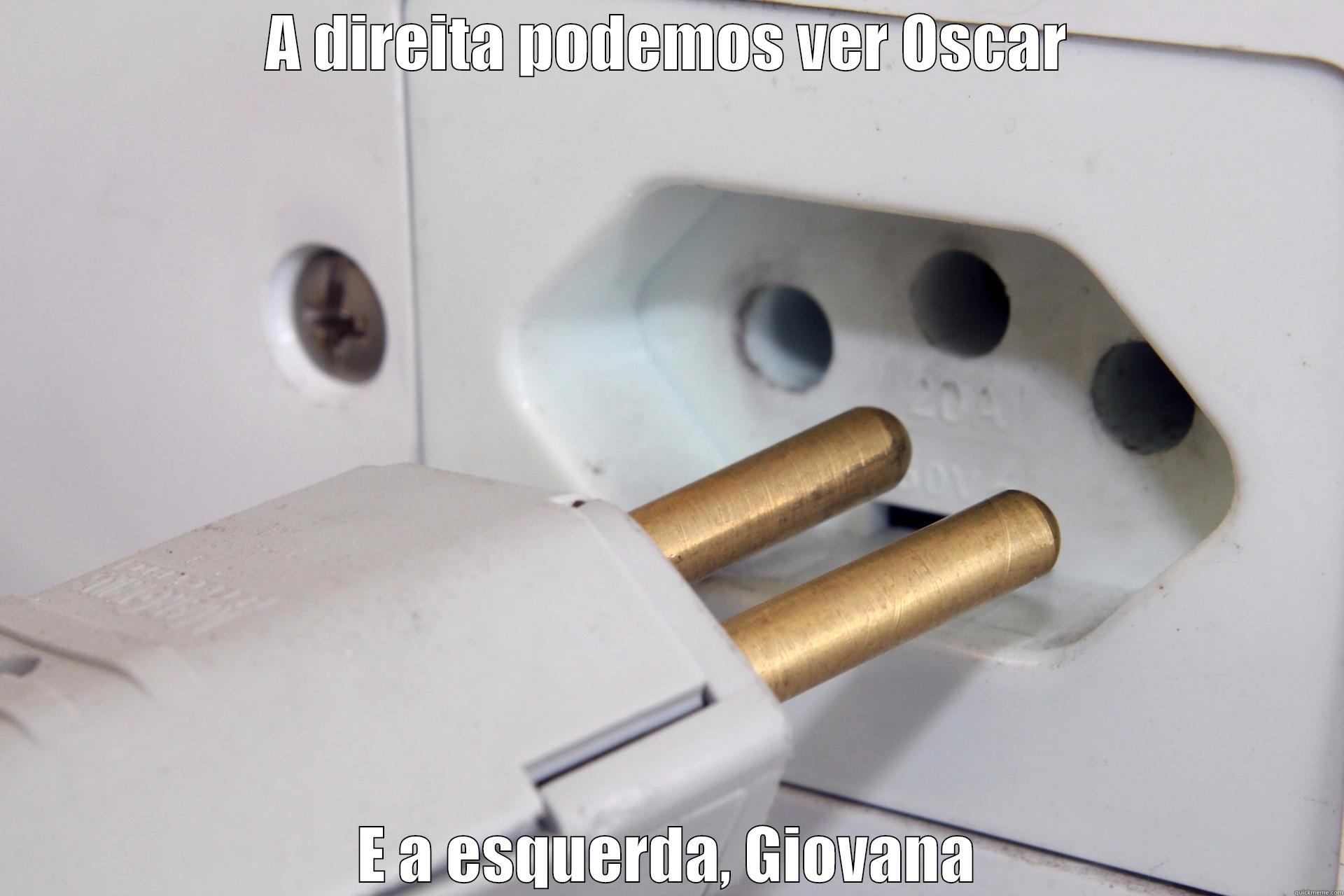 A DIREITA PODEMOS VER OSCAR E A ESQUERDA, GIOVANA Misc
