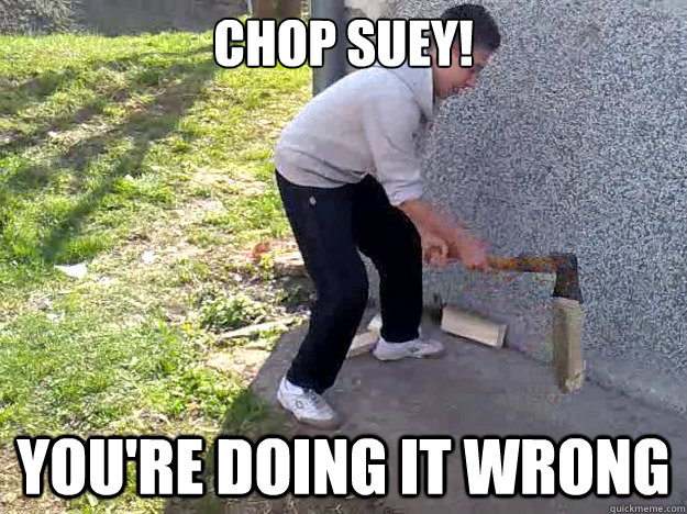chop suey! you're doing it wrong - chop suey! you're doing it wrong  soad