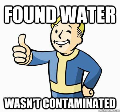 Found Water wasn't contaminated  