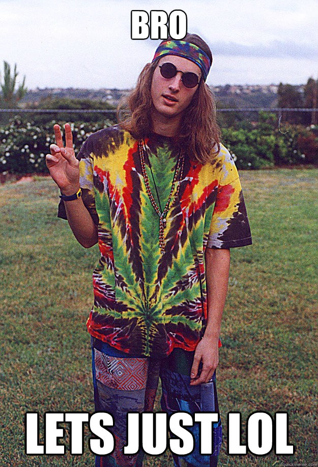 Bro Lets just LoL  Freshman Hippie