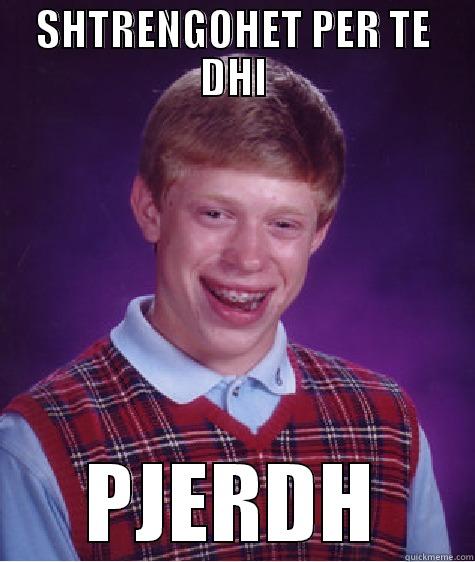 SHTRENGOHET PER TE DHI PJERDH Bad Luck Brian