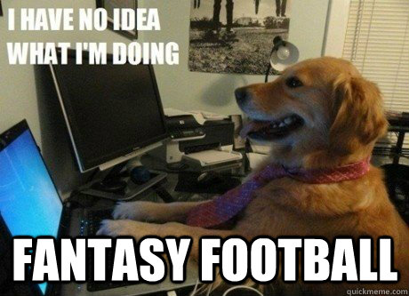  Fantasy Football -  Fantasy Football  I have no idea what Im doing dog