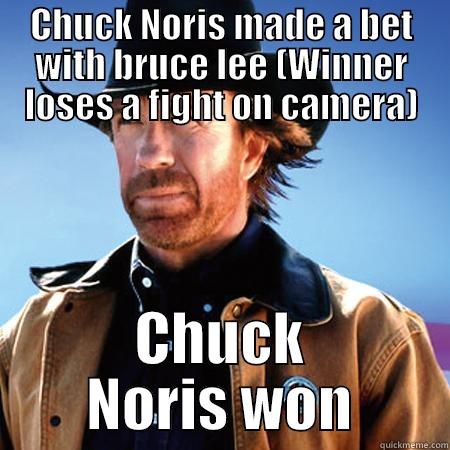 CHUCK NORIS MADE A BET WITH BRUCE LEE (WINNER LOSES A FIGHT ON CAMERA) CHUCK NORIS WON Misc