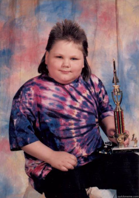   First Place Mullet Kid