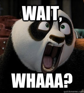 wait, Whaaa?  Kung Fu Panda