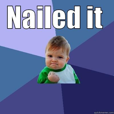 NAILED IT  Success Kid