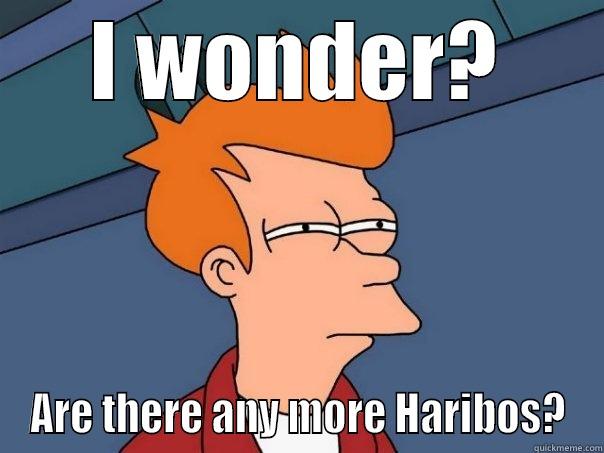 I WONDER? ARE THERE ANY MORE HARIBOS? Futurama Fry