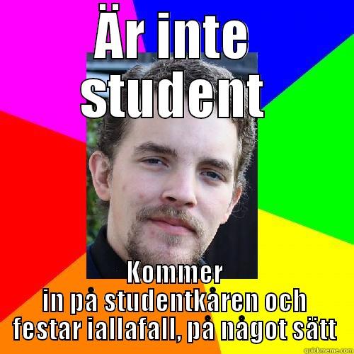 ÄR INTE STUDENT KOMMER IN PÅ STUDENTKÅREN OCH FESTAR IALLAFALL, PÅ NÅGOT SÄTT Misc