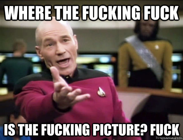 where the fucking fuck is the fucking picture? fuck  Annoyed Picard HD